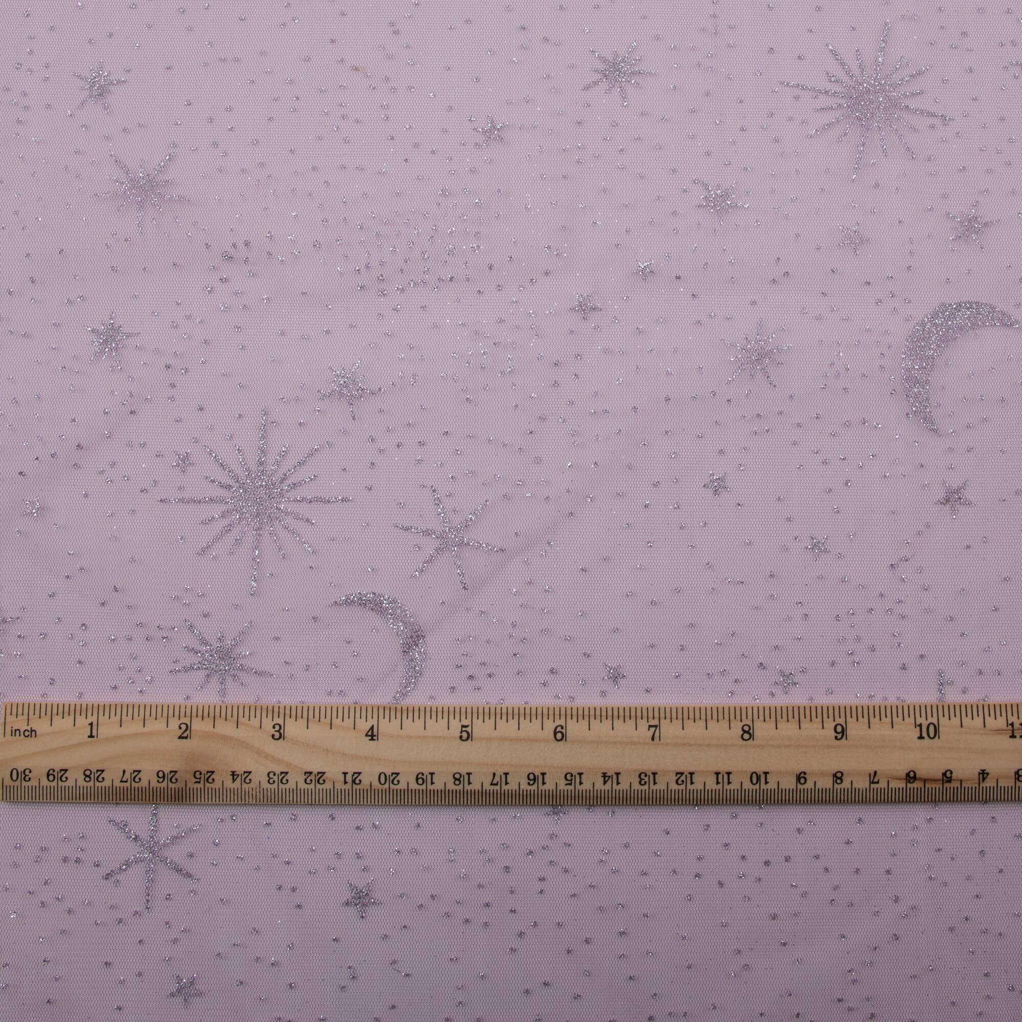 Wyla Purple with Silver Moon & Stars Mesh